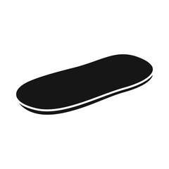 Isolated object of bun and sesame sign. Web element of bun and bread stock symbol for web.