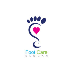 Foot Care Logo Template Design Vector, Emblem, Concept Design, Creative Symbol, Icon
