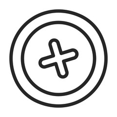 Obraz premium Rivet nut vector icon.Outline vector icon isolated on white background rivet nut.