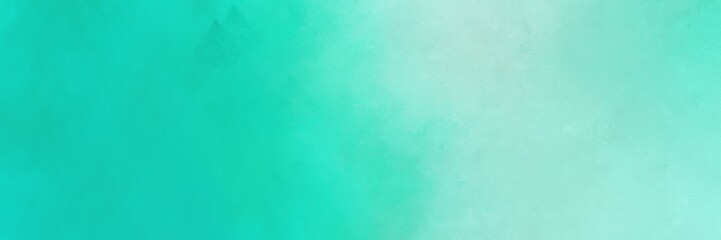abstract painting background texture with light sea green, aqua marine and powder blue colors and space for text or image. can be used as horizontal background graphic