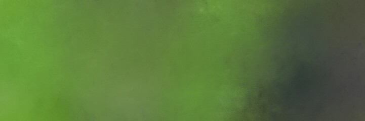 olive drab, dark olive green and dark slate gray colored vintage abstract painted background with space for text or image. can be used as horizontal header or banner orientation