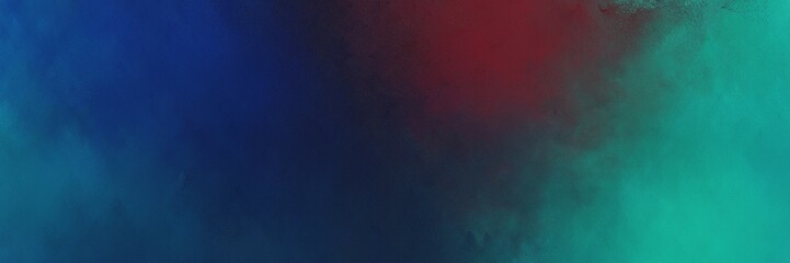 abstract painting background graphic with very dark blue, dark cyan and old mauve colors and space for text or image. can be used as horizontal background graphic