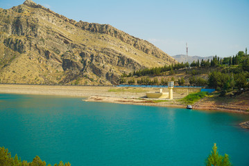 a view of the water in Dohuk dam northern Iraq in Kurdistan Region