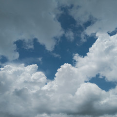 blue sky with white clouds