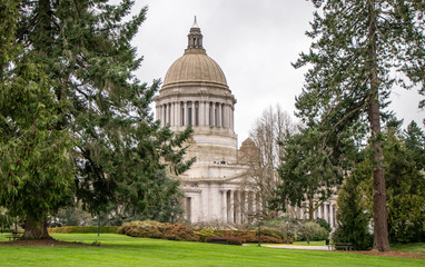 Washington State Capitol Building and Parkland in Olympia, Washington, USA
