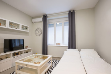 Bedroom interior in new apartment
