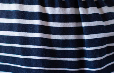 Obraz premium Striped fabric texture. Cotton fabric, blue and white stripes. background towel