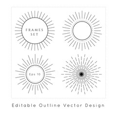 Geometric Frames vector set