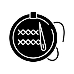 Fancywork black icon, concept illustration, vector flat symbol, glyph sign.