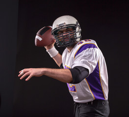 Close up portrait of American Football Player