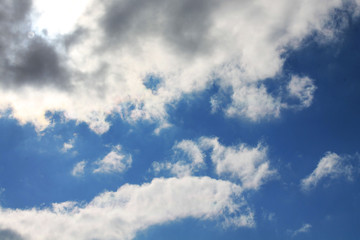 blue sky with clouds