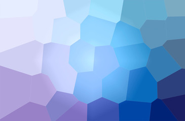 Illustration of blue Giant Hexagon paint background, digitally generated.