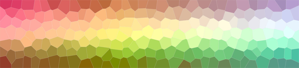 Fototapeta na wymiar Abstract illustration of green, orange Little Hexagon background