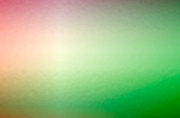 Illustration of abstract low poly green horizontal background.