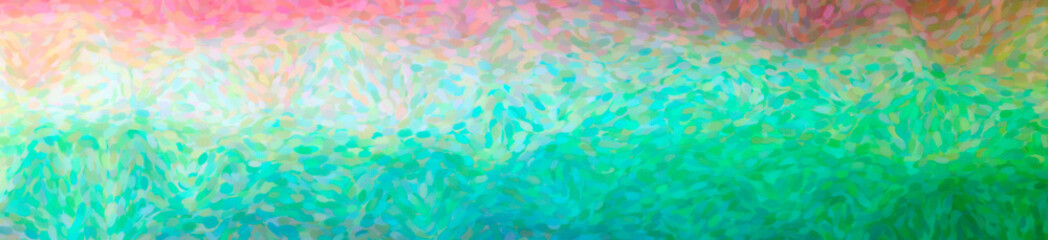 Fototapeta na wymiar Abstract illustration of green, purple Impressionist Pointlilism background
