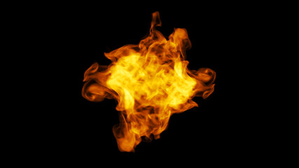 Fire close up concept design 4k. Macro camera