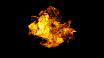 Fire close up concept design 4k. Macro camera