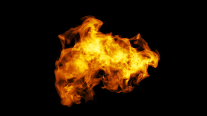 Fire close up concept design 4k. Macro camera