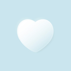 14 february Valentine's day. Symbol of romantic love. Heart shape. Vector element.