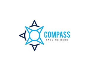 Obraz premium Compass Logo Icon Design Vector