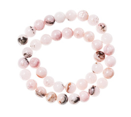 beads from cherry blossom rose quartz gemstones
