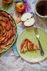 Homemade delicious fresh baked apple pie