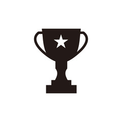 Trophy Icon Vector Illustration Logo Template