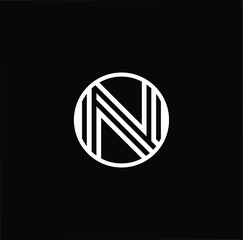 Initial based modern and minimal Logo. N NN NNN letter trendy fonts monogram icon symbol. Universal professional elegant luxury alphabet vector design