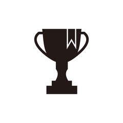 Trophy Icon Vector Illustration Logo Template