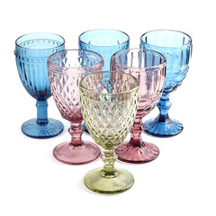 colored glass isolated 