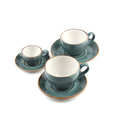 Obraz na płótnie Canvas ceramic coffe cup tea cup isolated 