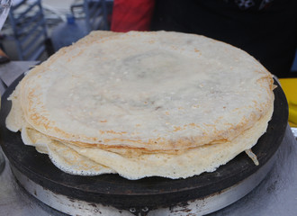 Pancakes in a pan