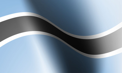 wave flag of country with shadow and glare in illustration