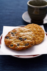 煎餅とお茶