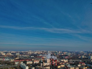 Aerial view of Minsk, Belarus