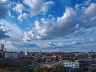 Aerial view of Minsk, Belarus