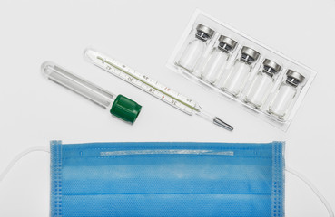 protective mask against viruses and flu during an epidemic