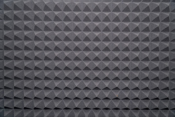 Soundproofing foam rubber texture with convex triangles