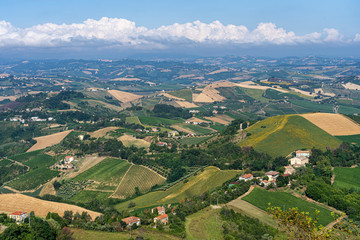 Rural landscape from Ripatransone, Marches, Italy