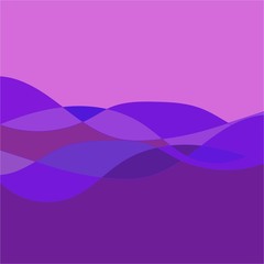 Background violet wave linear gradation. Abstract elegant colorful base. Smooth backdrop texture on luxury field. Colored vector illustration