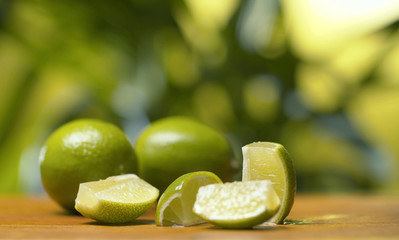 Limes on the table
