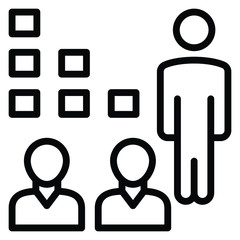 Reducing the size of workforce by terminating employee concept, hrm symbol on white background, Downsizing vector icon design