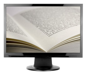 Monitor mit Buch
