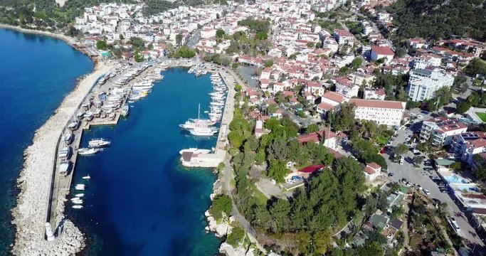 Shooting Antalya Kas With Drone, Kas, Turkey