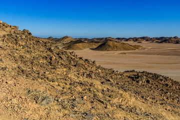 Mountains in arabian desert not far from the Hurghada city, Egypt