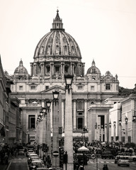 Fototapeta na wymiar St Peter Basilica in Rome
