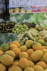 tropical fruit in the market