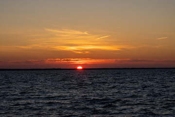 sunset at sea