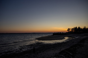 sunset on beach