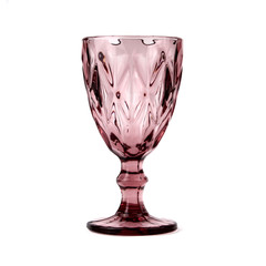 colored glass isolated empty